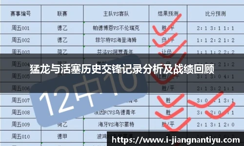 猛龙与活塞历史交锋记录分析及战绩回顾
